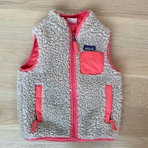 3T girls Patagonia Retro X fleece vest